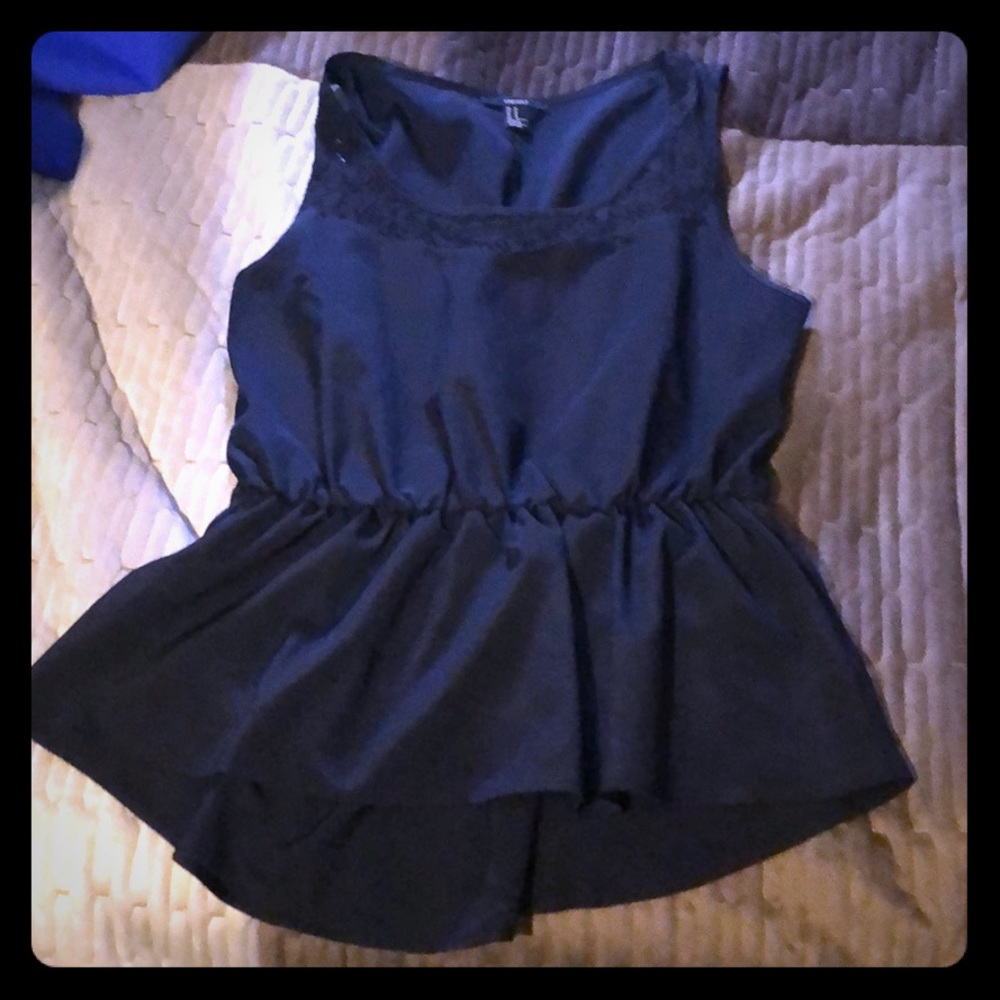 Black blouse tank top